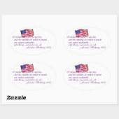 忠誠の誓い – 1892 楕円形シール (シート)