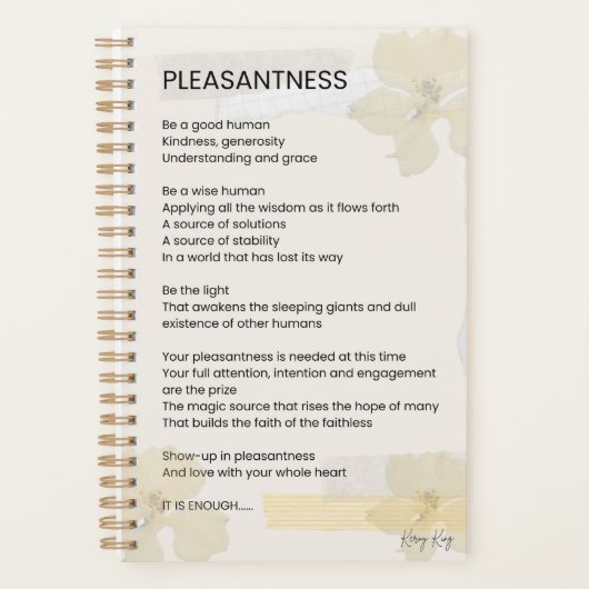 快楽感動的詩書語 プランナー手帳 (正面)