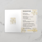 快楽感動的詩書語 箔グリーティングカード (外側レイダウン)