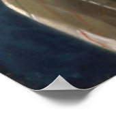 快楽的な若い女性美しい ポスター (角)