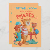 快気祝いのカード サンキューカード (正面/裏面)