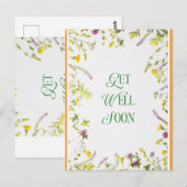 快気祝いのメッセージ ポストカード (正面/裏面)