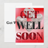 快気祝いの招待状 招待状 (正面/裏面)