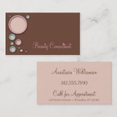 快活なブラウンの名刺 名刺 (正面/裏面)