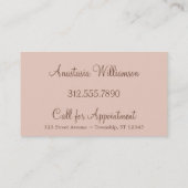 快活なブラウンの名刺 名刺 (裏面)