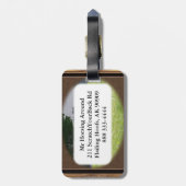 快活な子馬の~の荷物のラベル ラゲッジタグ (裏面縦)