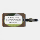 快活な子馬の~の荷物のラベル ラゲッジタグ (裏面横)