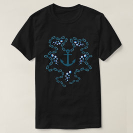 快活な水鎖およびいかり Tシャツ