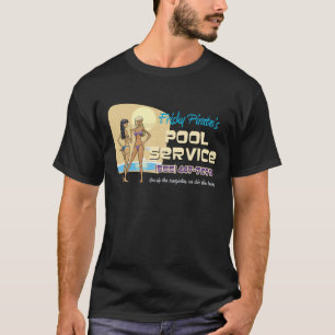 快活な海賊のプールサービス Tシャツ