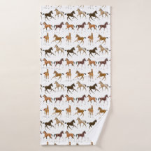 快活な馬のゴールのBathタオル