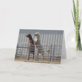 快活な馬、バレンタインデー シーズンカード (裏面)