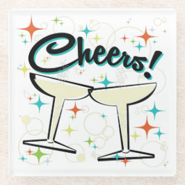 快活精力的の! ガラスコースター