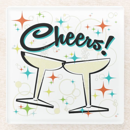 快活精力的の! ガラスコースター (正面)