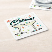 快活精力的の! スクエアペーパーコースター (アングル)