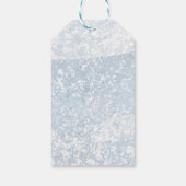 快活霜の降りたな青と赤の明るい明るい戻り ギフトタグ (裏面)