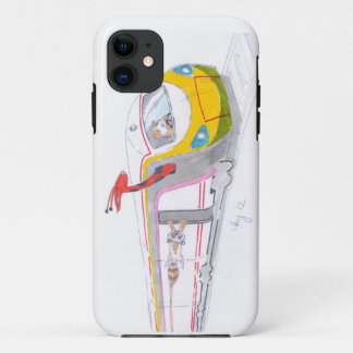 快速電車の漫画及びモルモットのキリン iPhone 11 ケース