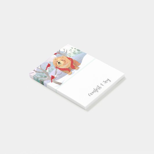快適さと喜び - スムースチャウの香り ポストイット (アングル)
