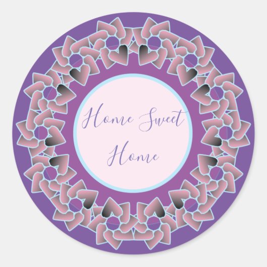 快適でかわいらしクラシックラウンドステッカー ラウンドシール (正面)