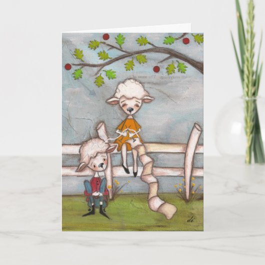 快適で居心地が良い - 結婚記念日カード カード (正面)