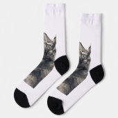 快適で青白い ソックス (左)