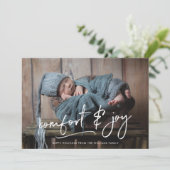 快適と喜びのホリデー フォト カード (スタンド正面)