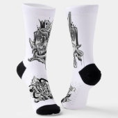 快適なコットンソックススタイリッシュ- &通気性 ソックス (傾斜あり)