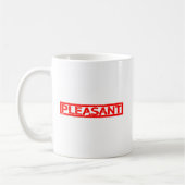 快適なスタンプ コーヒーマグカップ (左)