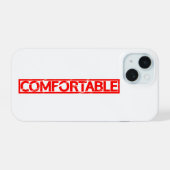 快適なスタンプ iPhone 15ケース (裏面横)