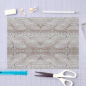 快適なセーターのプリントの銀および白 薄葉紙 (クラフト)