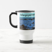 快適なバイブルの詩の写真:大西洋の海 トラベルマグ (左)