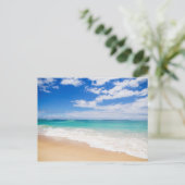 快適なビーチ ポストカード (スタンド正面)