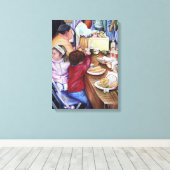 快適なピクニック，メキシコ キャンバスプリント (インサイチュ (ウッドフロア))