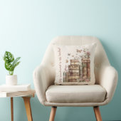 快適なブックラバーデコールと本、蝶 クッション (椅子)