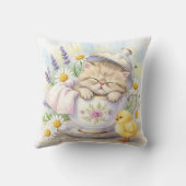 快適なベッド、子猫とシック クッション (裏面)