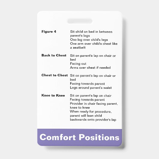 快適なポジショニング バッジ (正面)