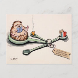 快適なポストカードのヘッジホッグ半時間 ポストカード