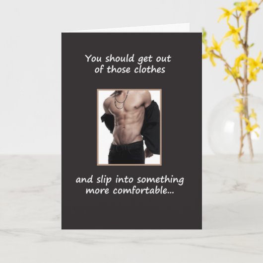 快適な何かにスリップまたは滑ること カード (黄色い花)