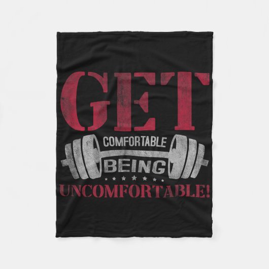 快適な居心地の悪いジムフィットネスBo フリースブランケット (正面)