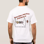 快適な男のTシャツ Tシャツ (裏面)