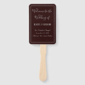 快適な結婚式 プログラム ハンドファン (正面)