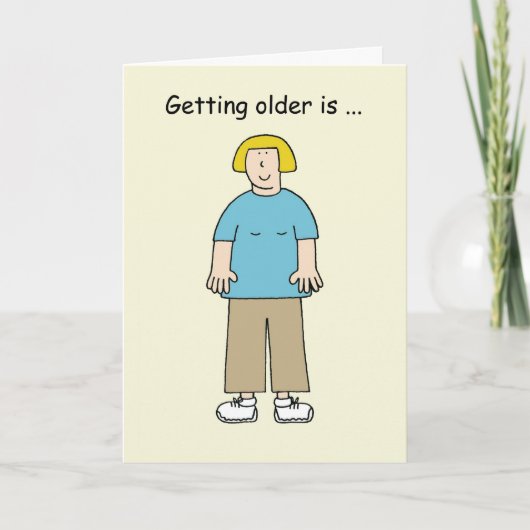 快適な衣料品の漫画のユーモア カード (正面)