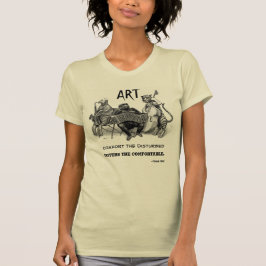 "快適な"芸術のTシャツを妨げて下さい Tシャツ