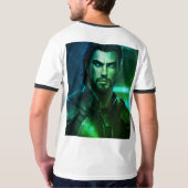 快適スタイリッシュなtシャ男性へツ tシャツ (裏面)