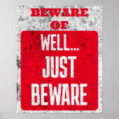 念のため注意のサインに注意し、不法侵入なし ポスター (正面)