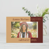 念願かなって 看護科 卒業のお知らせ 招待状 (スタンド正面)