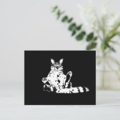 怒おもしろいり狂った猫 ポストカード (スタンド正面)