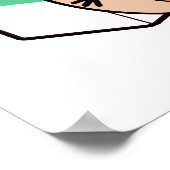 怒おもしろいベーキングプリン ポスター (角)