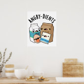 怒おもしろいベーキングプリン ポスター (キッチン)