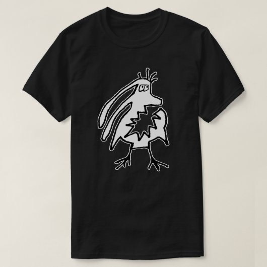 怒おもしろい化け物スケッチ Tシャツ (デザイン正面)