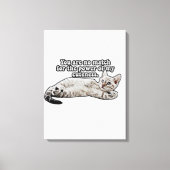 怒おもしろい子猫好きミーム キャンバスプリント (正面)